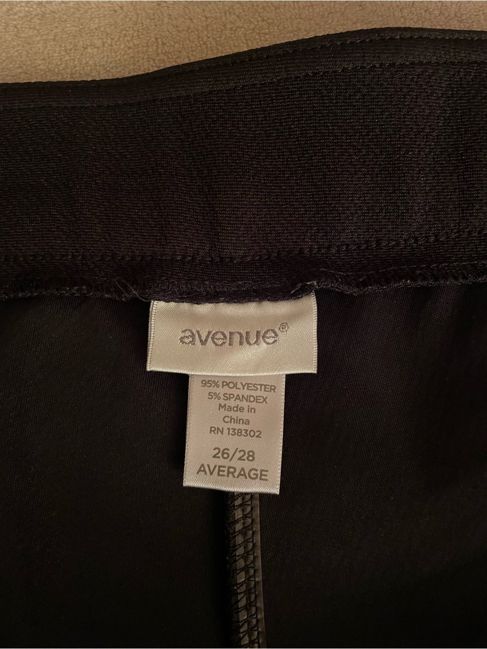 Dress Black Elastic Waist Boot-Cut Pull-On Pants, Plus 4X. - Picture 2 of 7